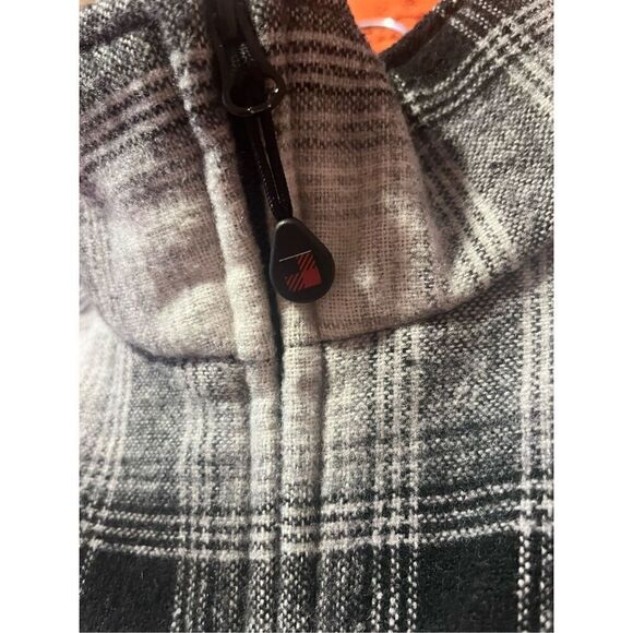 Woolrich vest size large women's black white classic slimming zipper - Picture 3 of 13